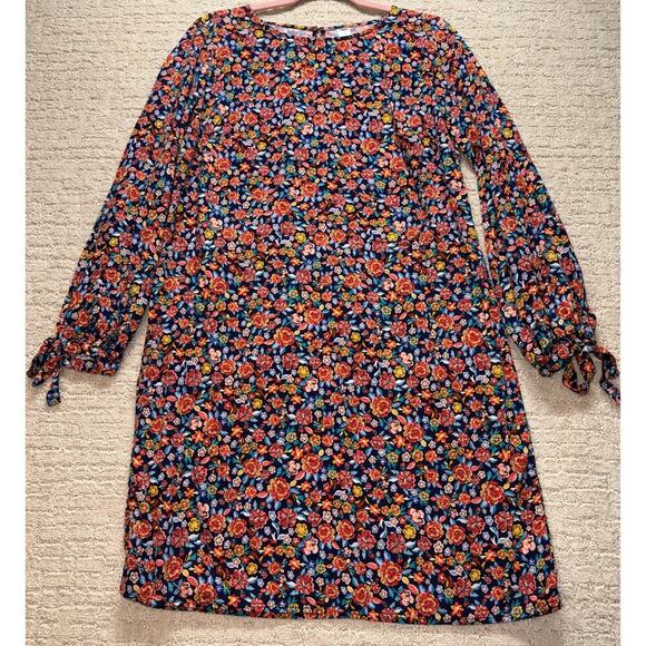 Old Navy Women's Floral 3/4 Sleeved Shift Dress Size Medium Tall Knee Length - Picture 1 of 6